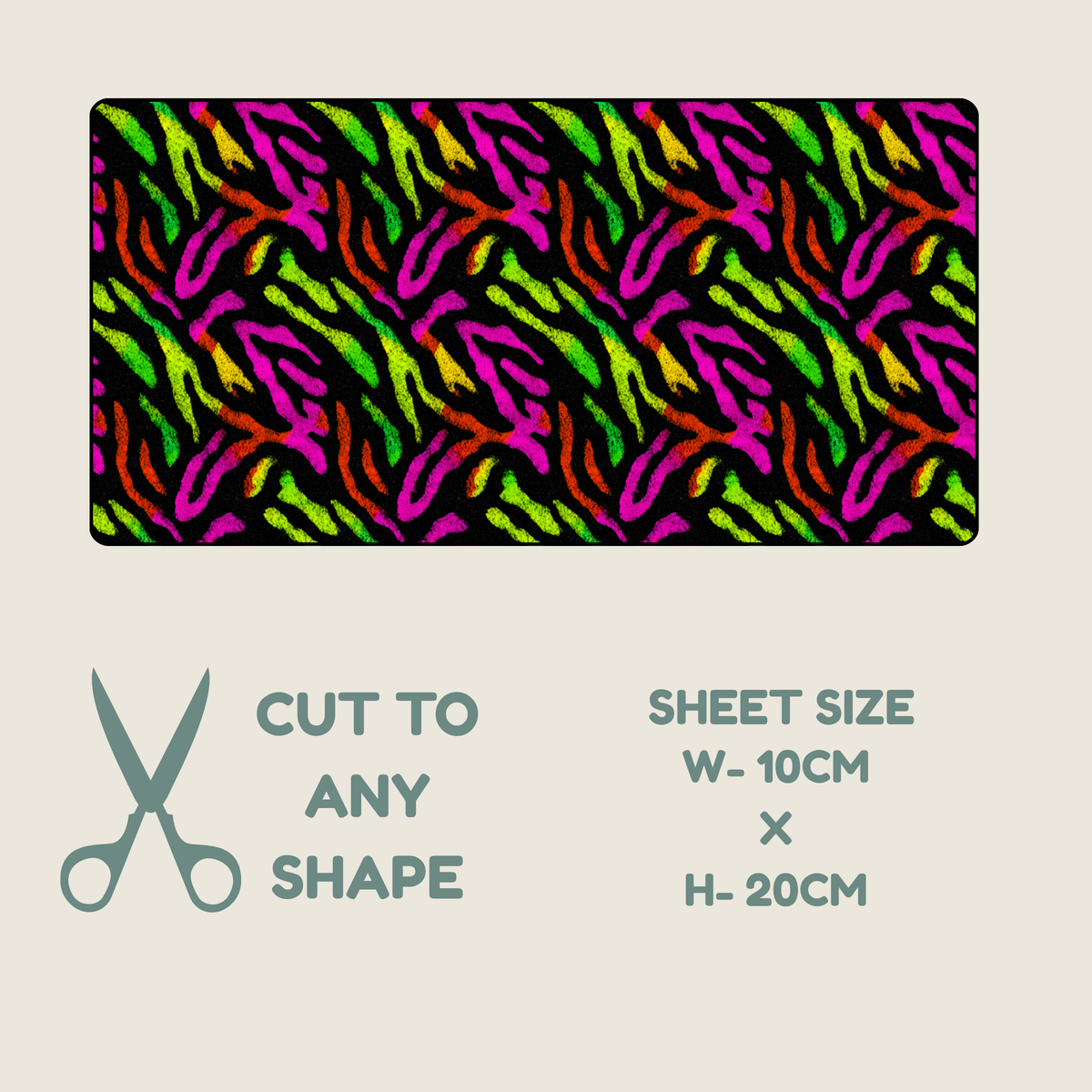 Neon Animal Print Tubie Tape | Hypoallergenic