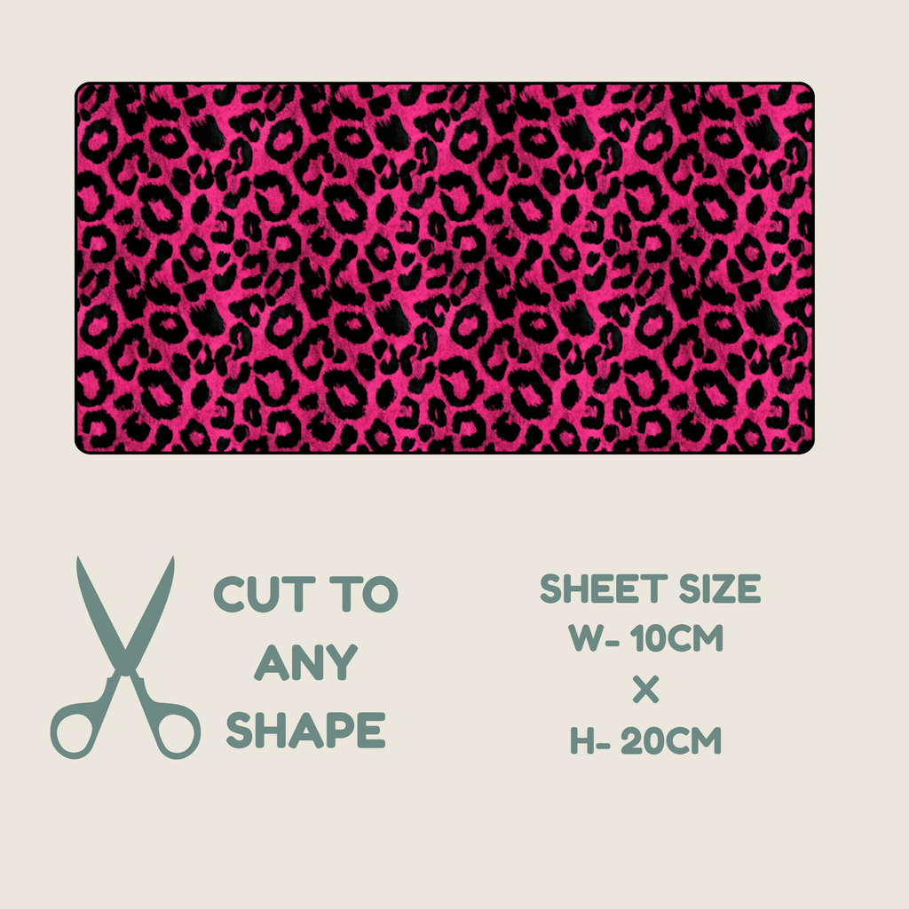 Hot Pink Animal Print Tubie Tape | Hypoallergenic