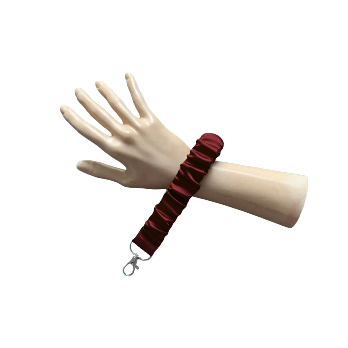 Maroon Satin - Wrist Strap For walking Sticks & Canes