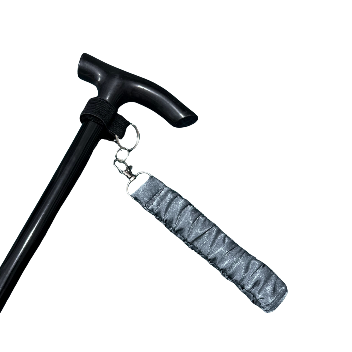 Grey Satin - Wrist Strap For walking Sticks & Canes