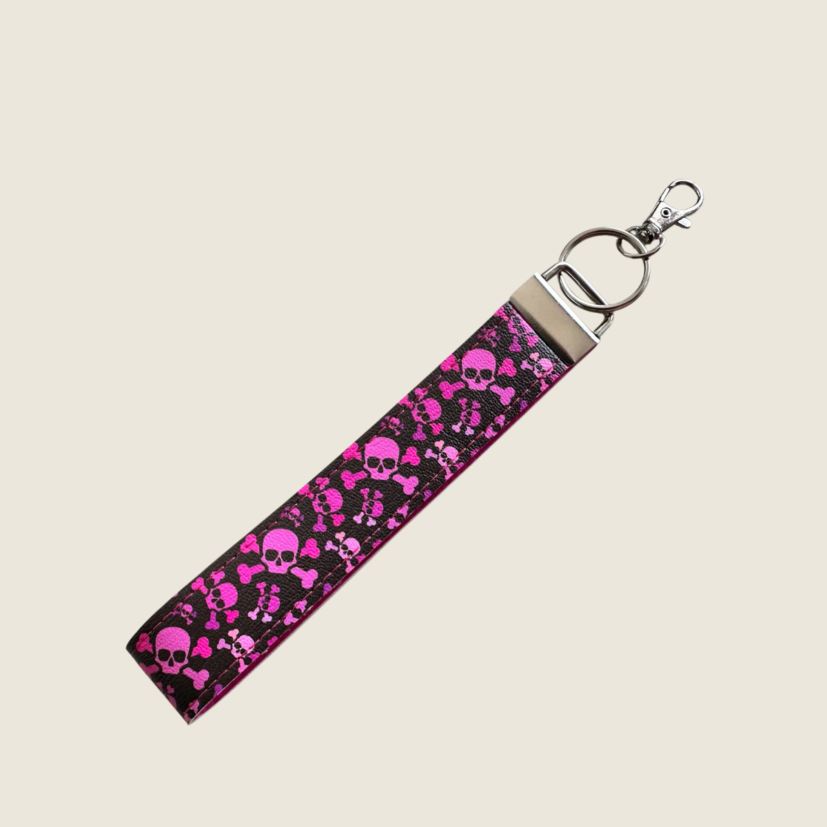 Pirate Skulls - Faux Leather Wrist Strap For walking Sticks & Canes