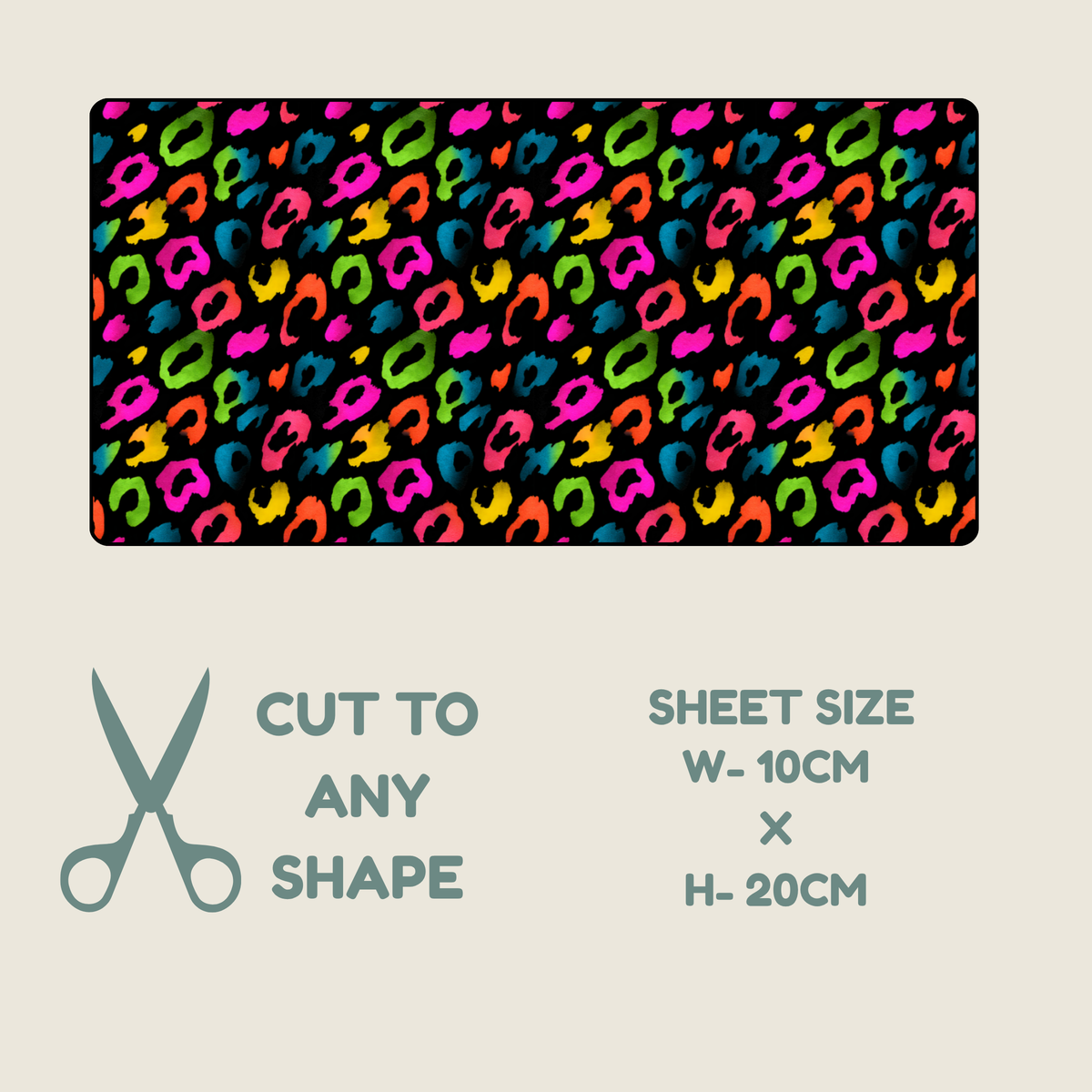 Neon Animal Print Tubie Tape | Hypoallergenic