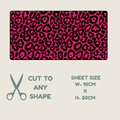 Hot Pink Animal Print Tubie Tape | Hypoallergenic