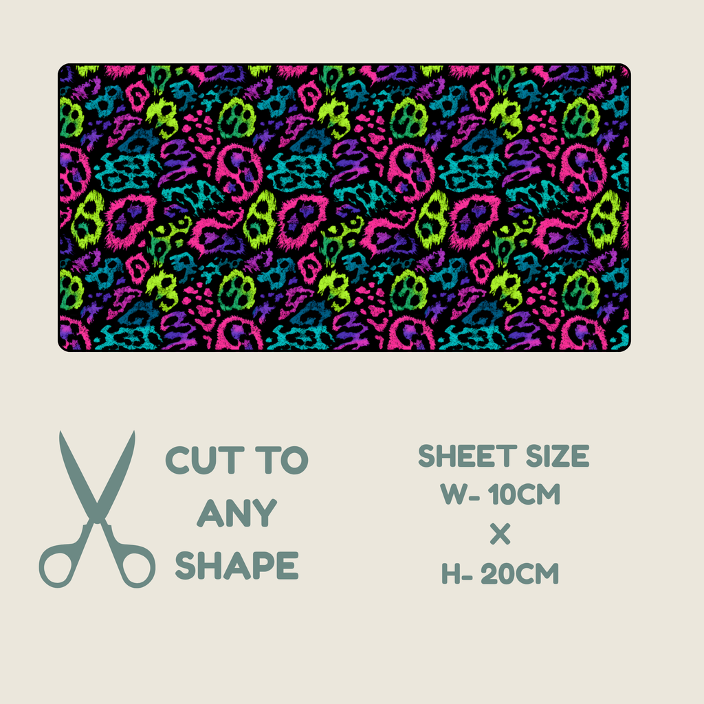 Neon Animal Print Tubie Tape | Hypoallergenic