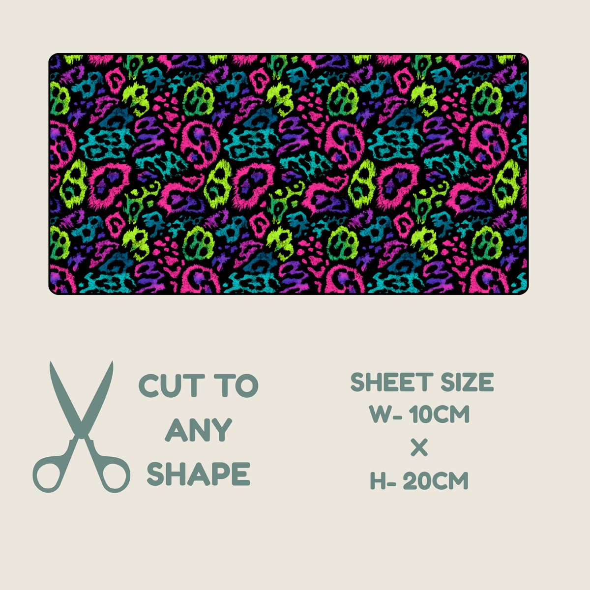 Neon Animal Print Tubie Tape | Hypoallergenic