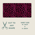 Hot Pink Animal Print Tubie Tape | Hypoallergenic