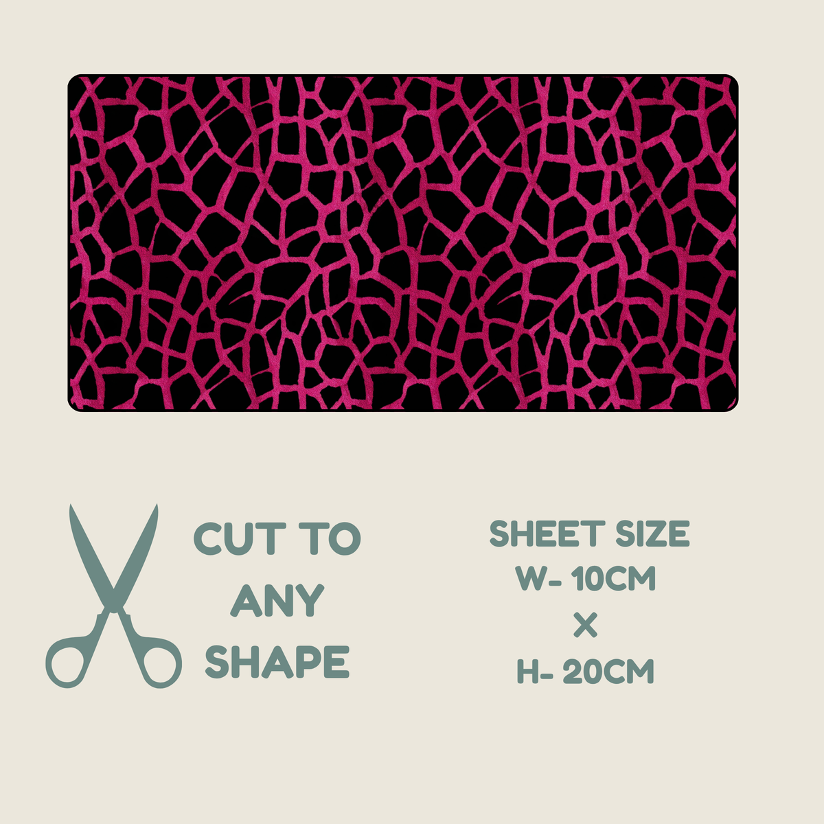 Hot Pink Animal Print Tubie Tape | Hypoallergenic