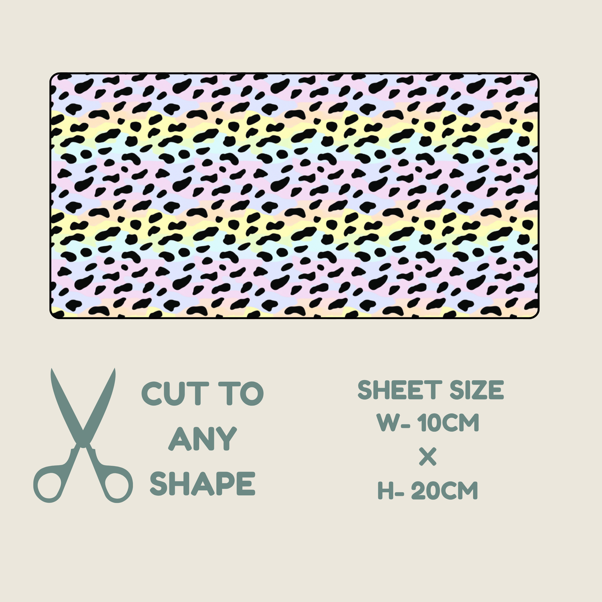 Pastel Animal Print Tubie Tape | Hypoallergenic