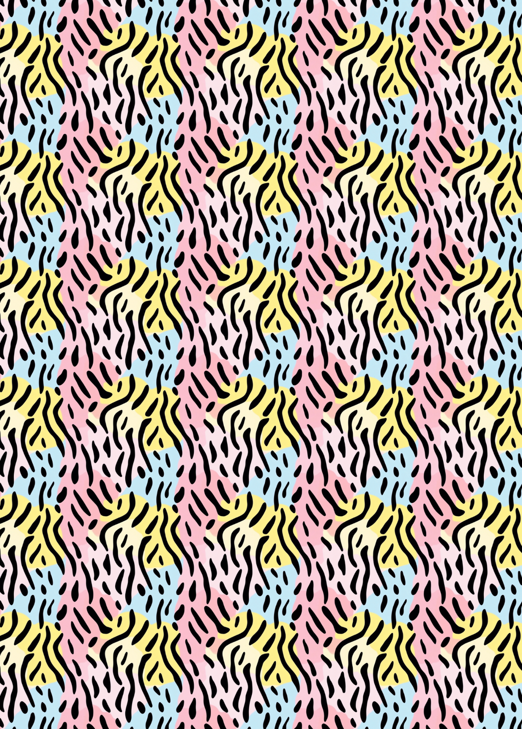 Pastel Animal Print Tubie Tape | Hypoallergenic