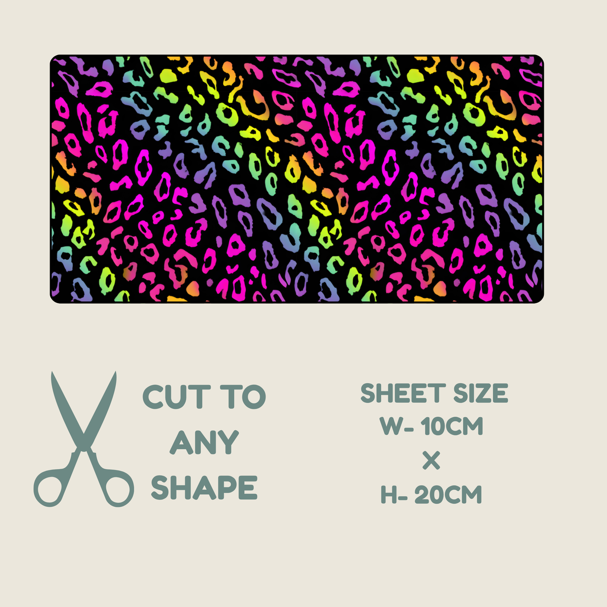 Neon Animal Print Tubie Tape | Hypoallergenic