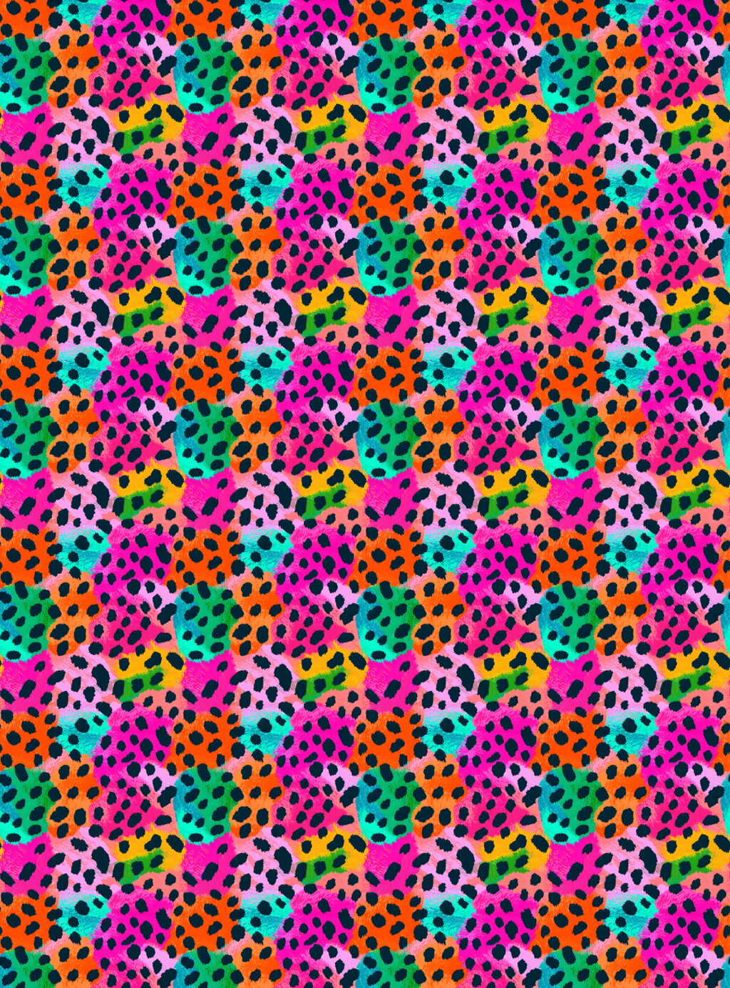 Neon Animal Print Tubie Tape | Hypoallergenic