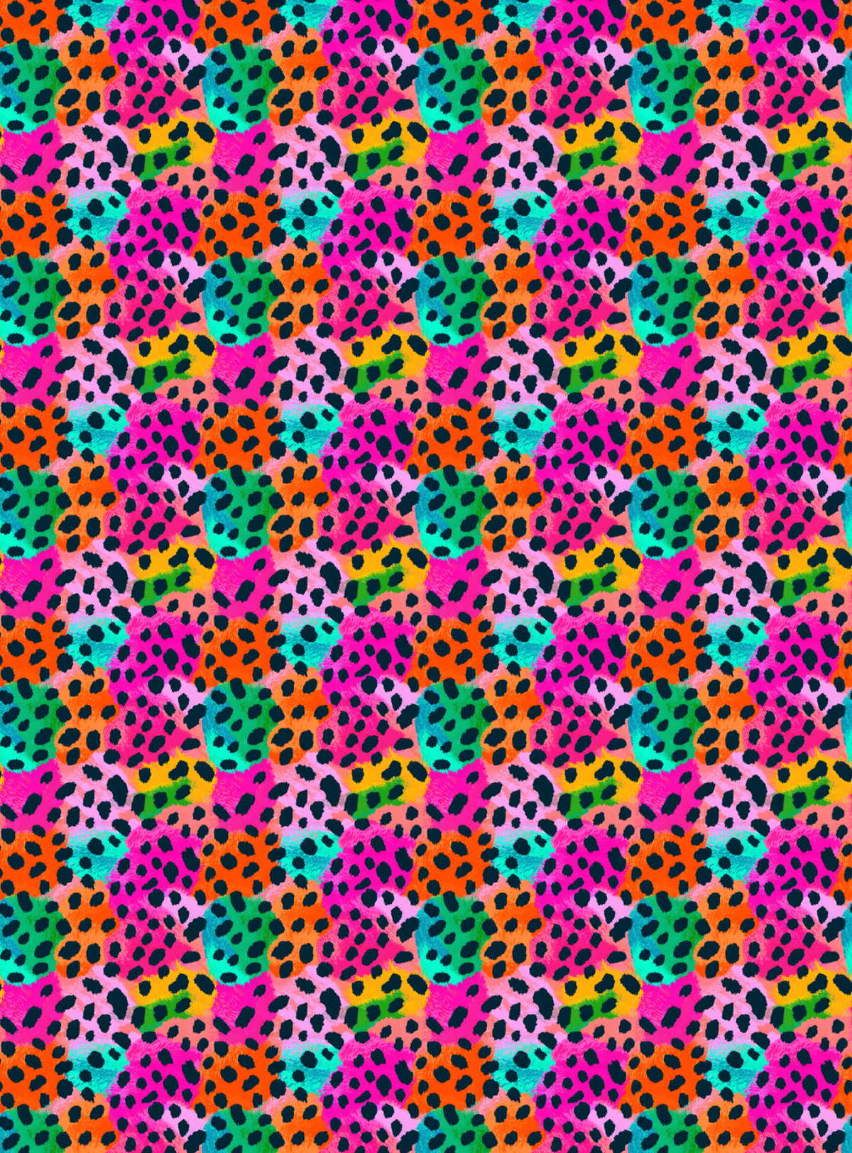 Neon Animal Print Tubie Tape | Hypoallergenic