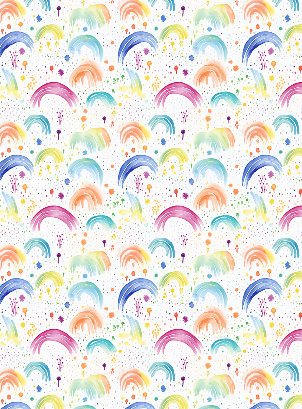 Rainbow Print Tubie Tape | Hypoallergenic