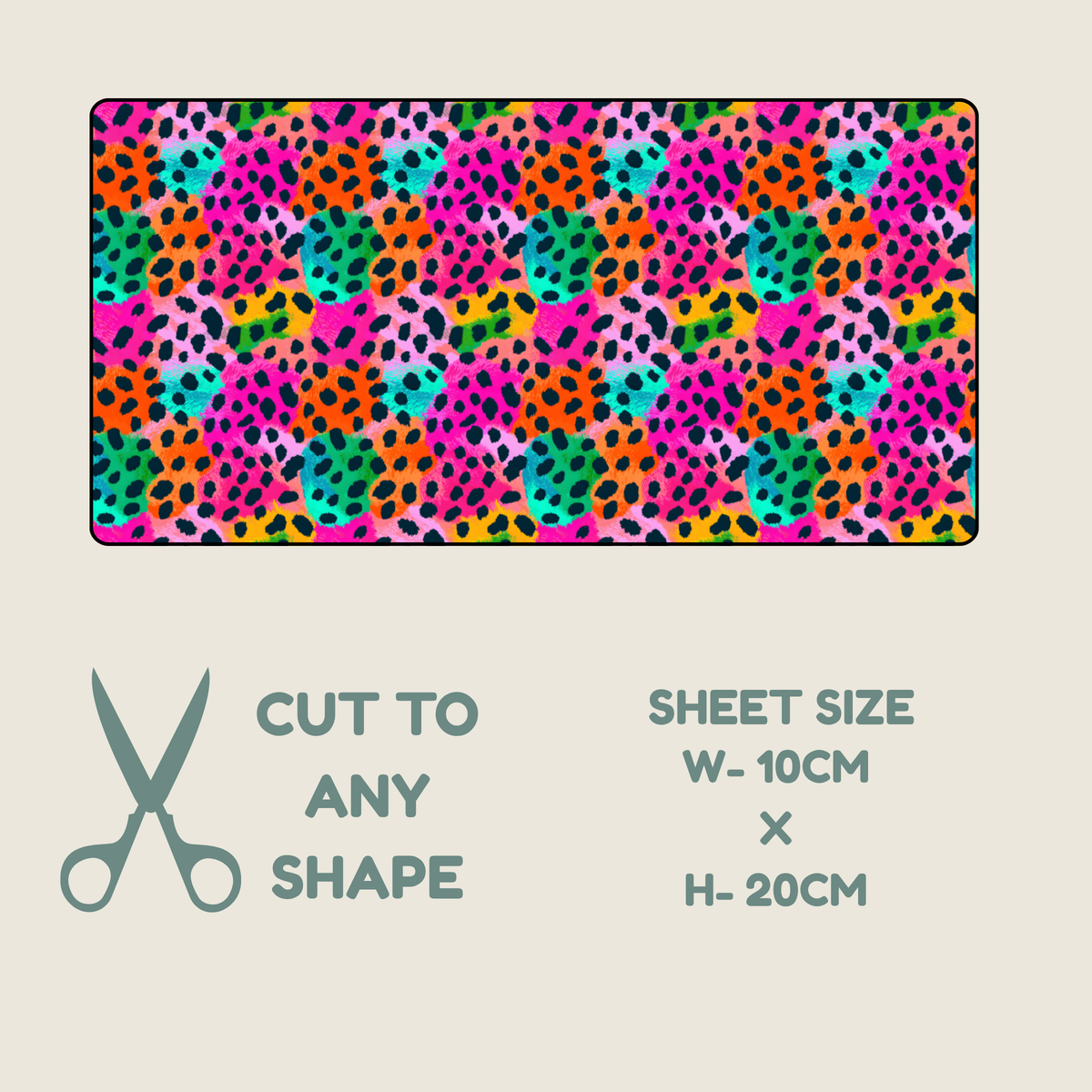 Neon Animal Print Tubie Tape | Hypoallergenic