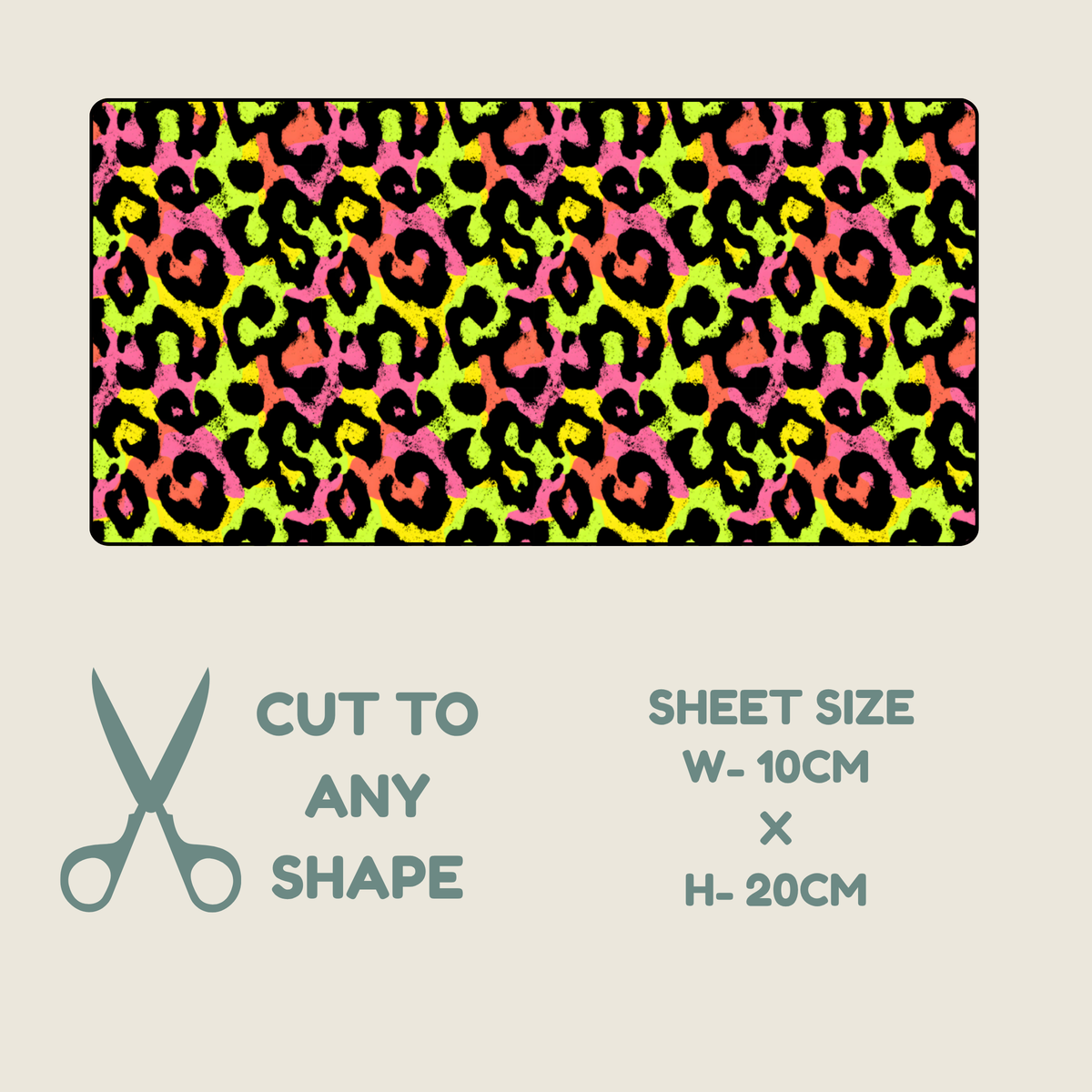 Neon Animal Print Tubie Tape | Hypoallergenic