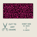 Hot Pink Animal Print Tubie Tape | Hypoallergenic