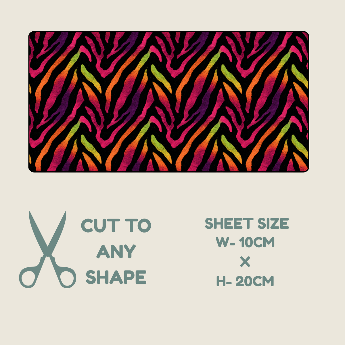 Neon Animal Print Tubie Tape | Hypoallergenic