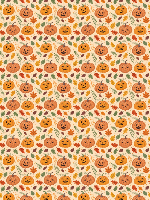 Autumn Pumpkins Tubie Tape | Hypoallergenic