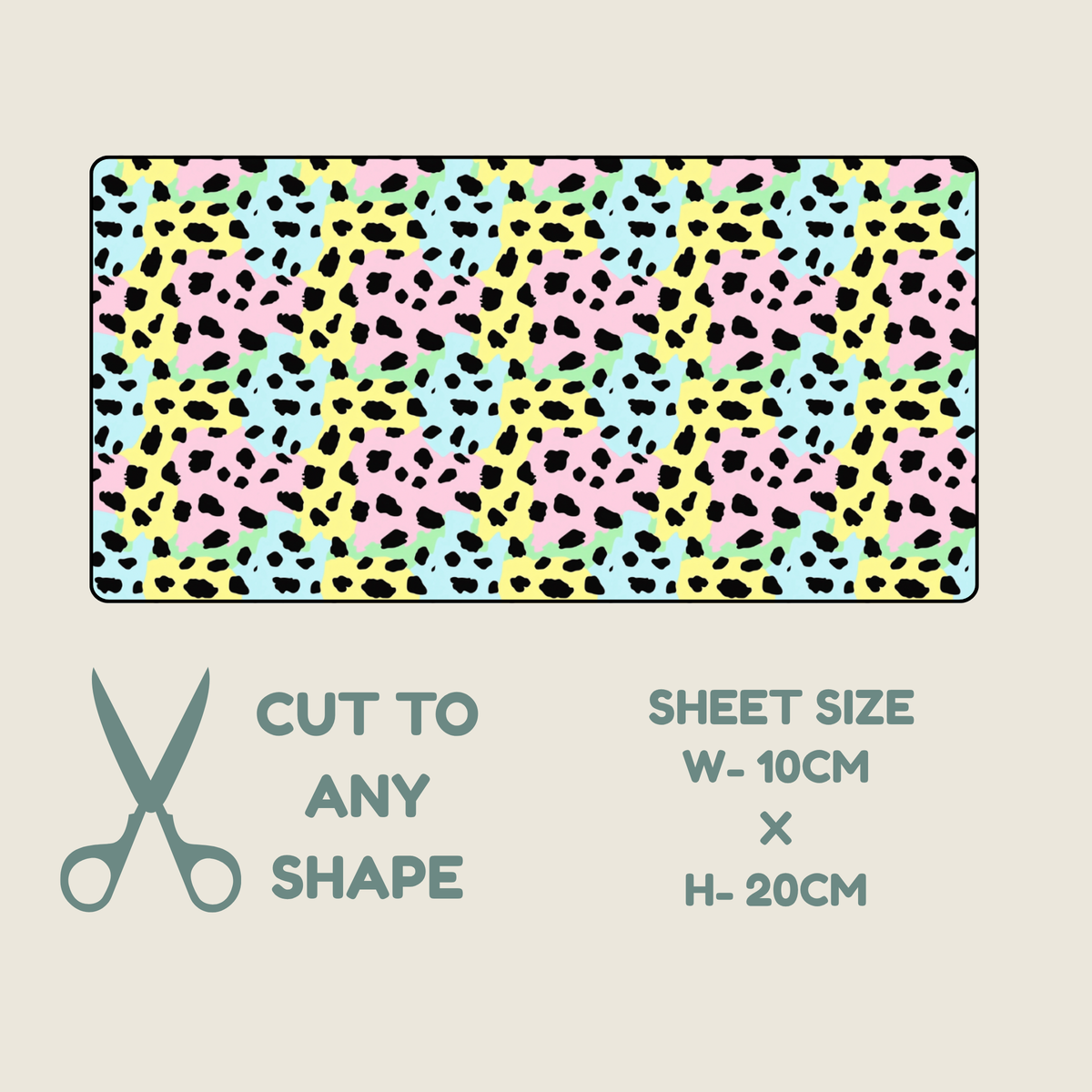 Pastel Animal Print Tubie Tape | Hypoallergenic