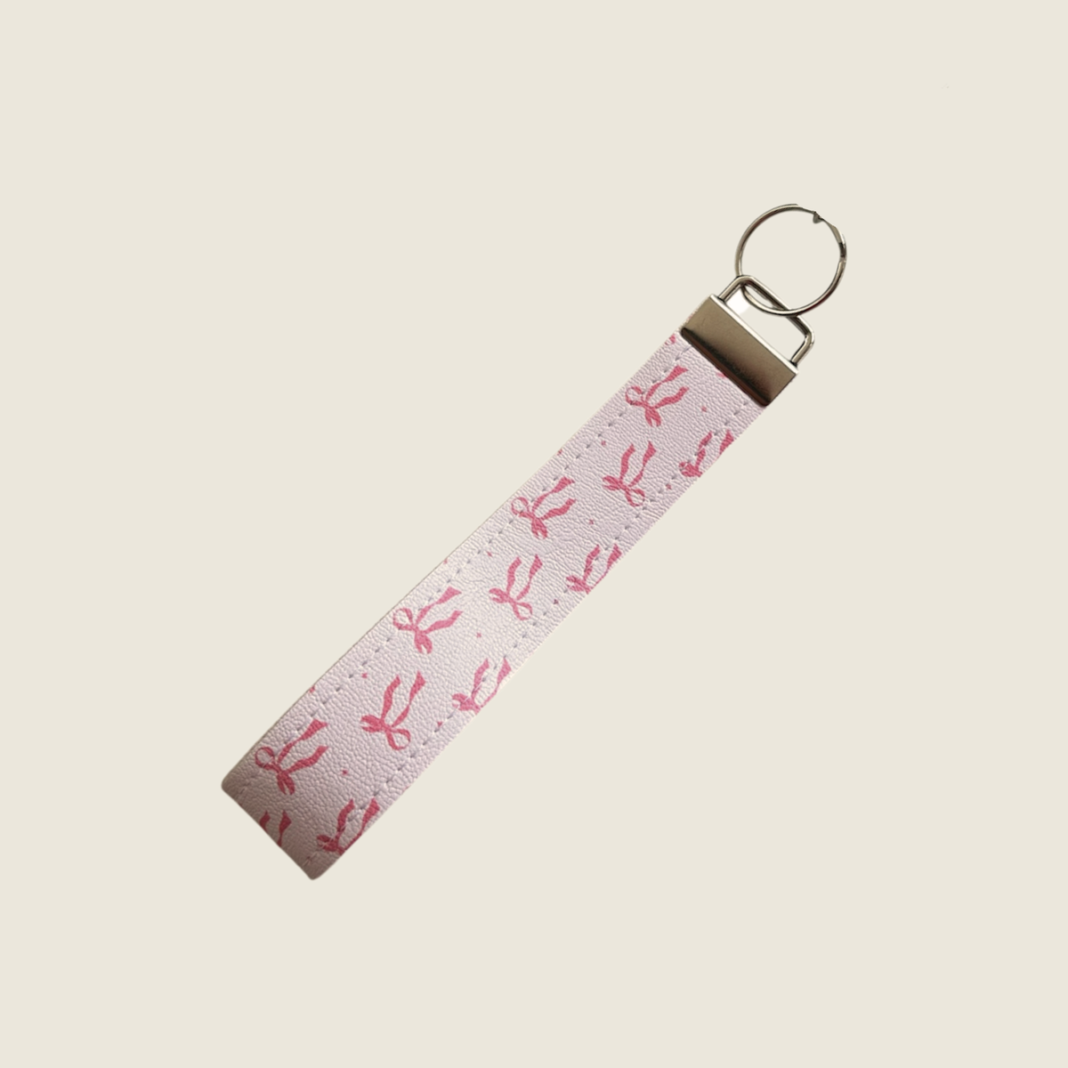 Pretty Pink Bows - Faux Leather Wrist Strap For walking Sticks & Canes
