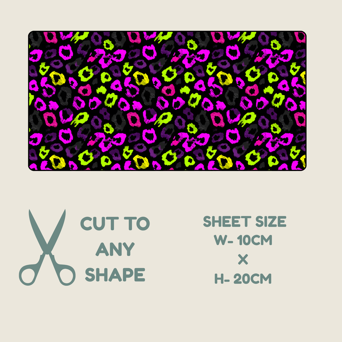 Neon Animal Print Tubie Tape | Hypoallergenic