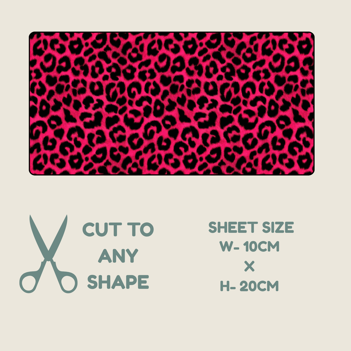 Hot Pink Animal Print Tubie Tape | Hypoallergenic