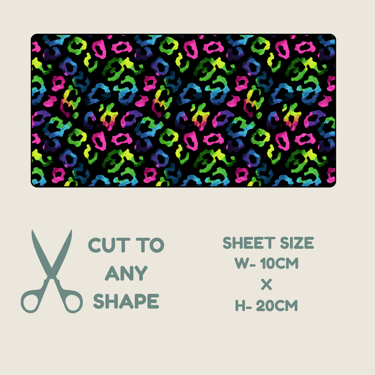 Neon Animal Print Tubie Tape | Hypoallergenic