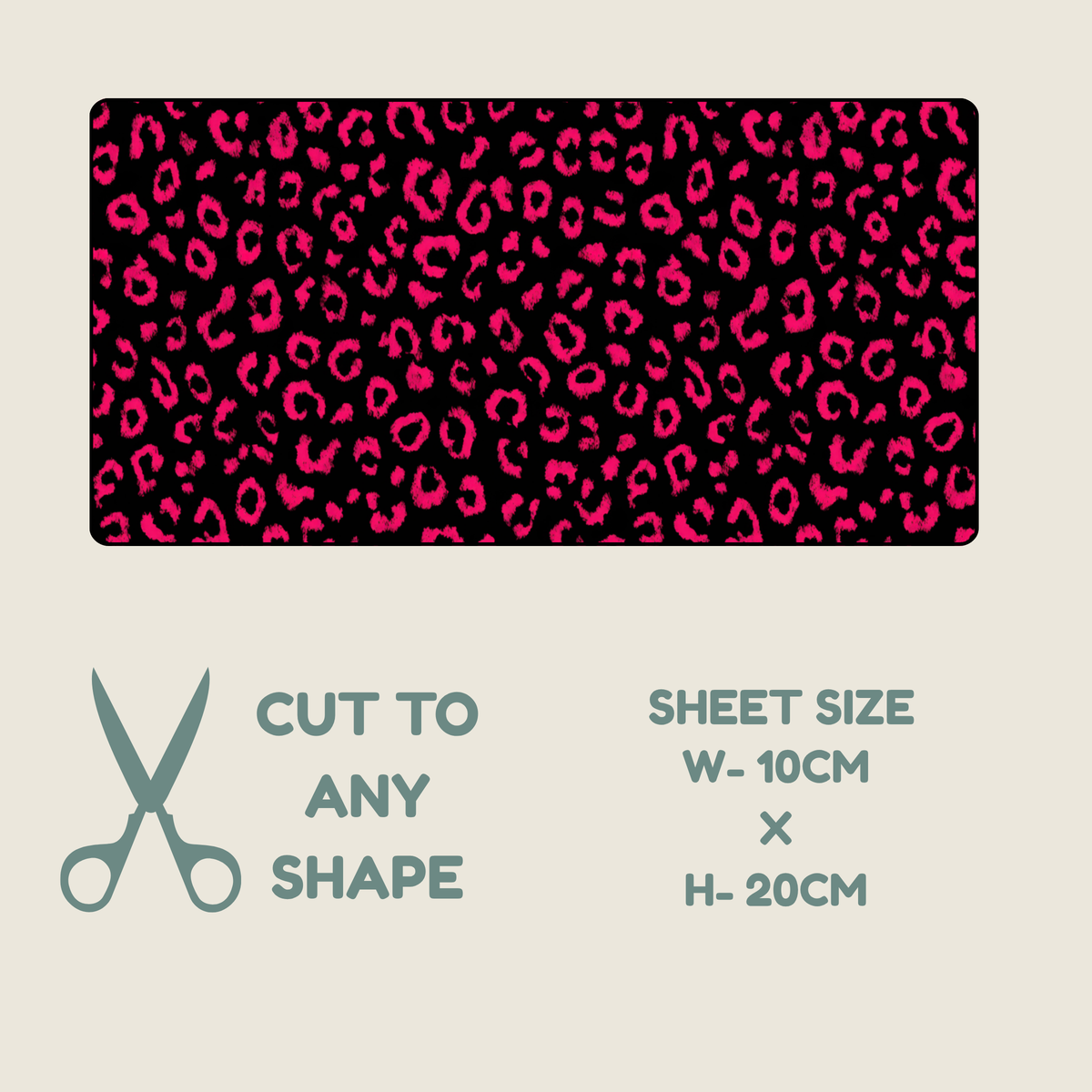 Hot Pink Animal Print Tubie Tape | Hypoallergenic