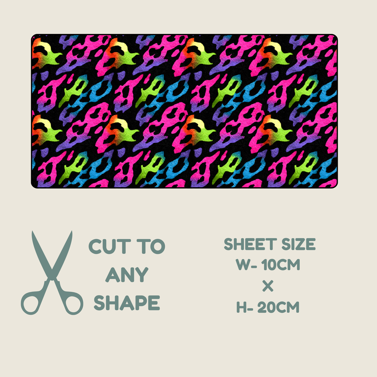 Neon Animal Print Tubie Tape | Hypoallergenic