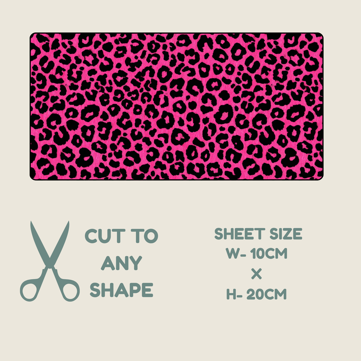 Hot Pink Animal Print Tubie Tape | Hypoallergenic