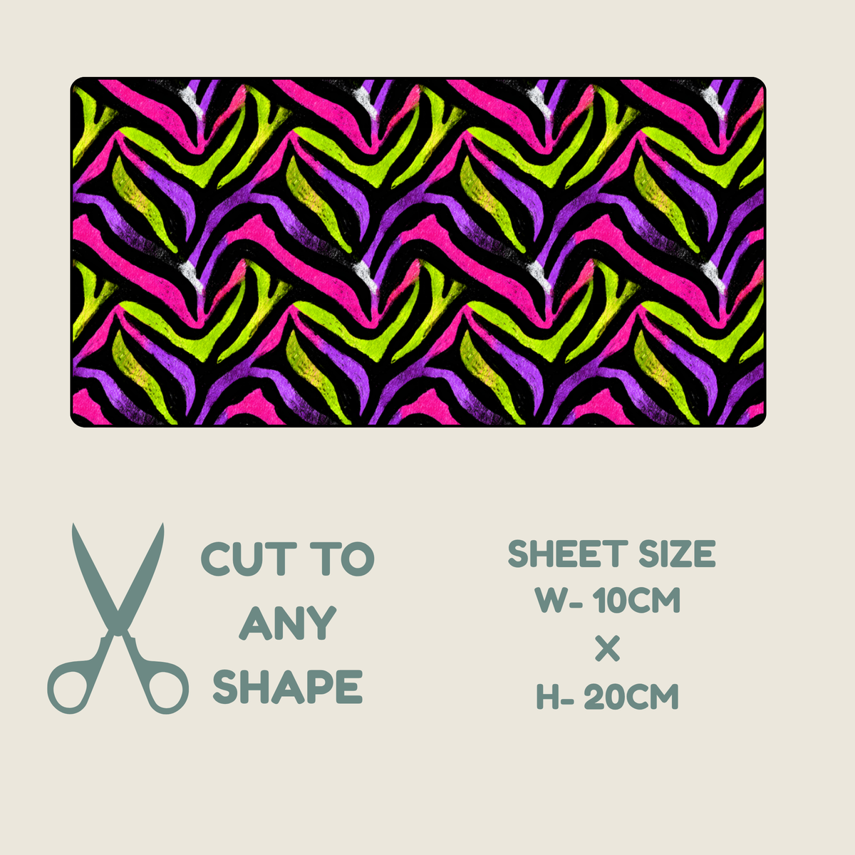 Neon Animal Print Tubie Tape | Hypoallergenic
