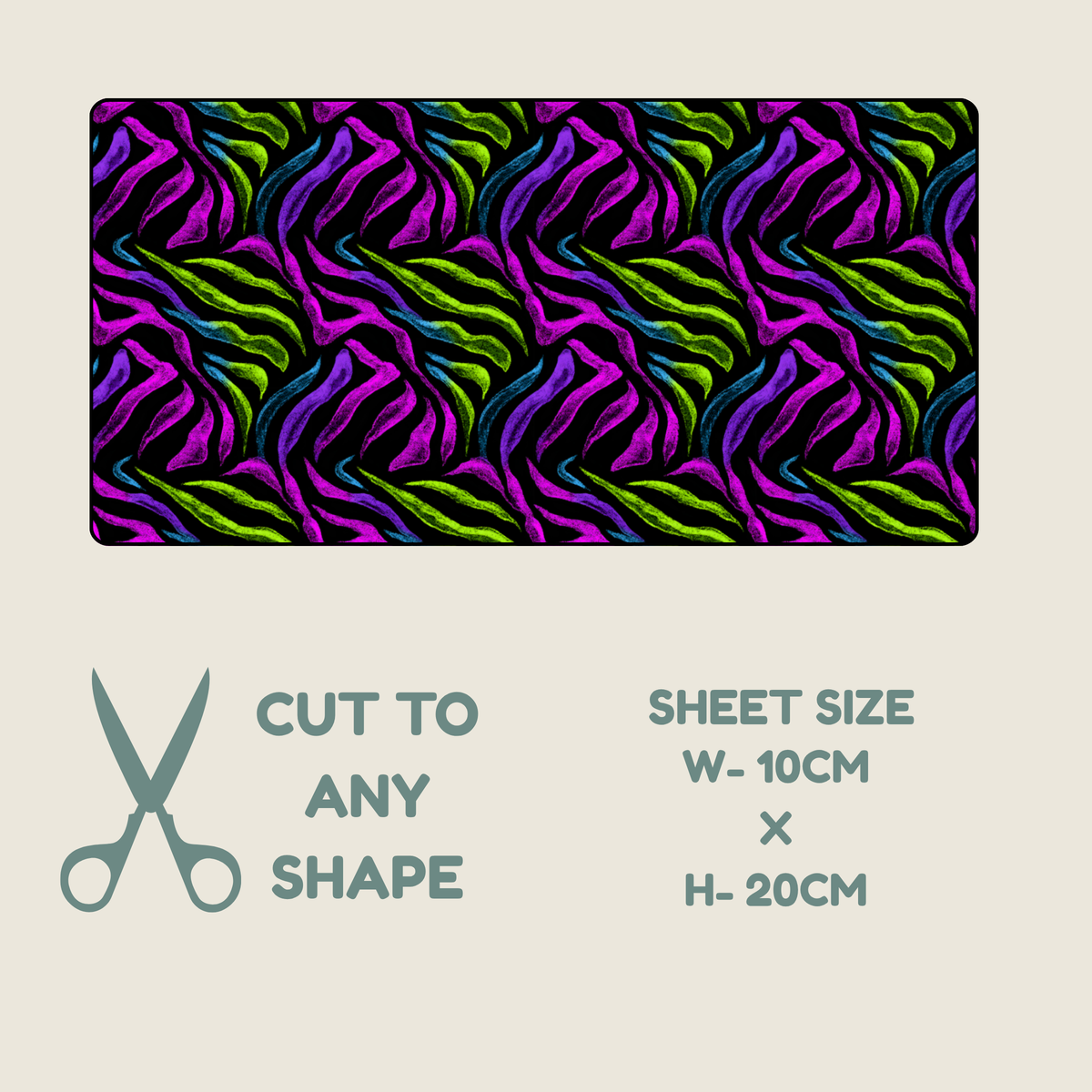Neon Animal Print Tubie Tape | Hypoallergenic