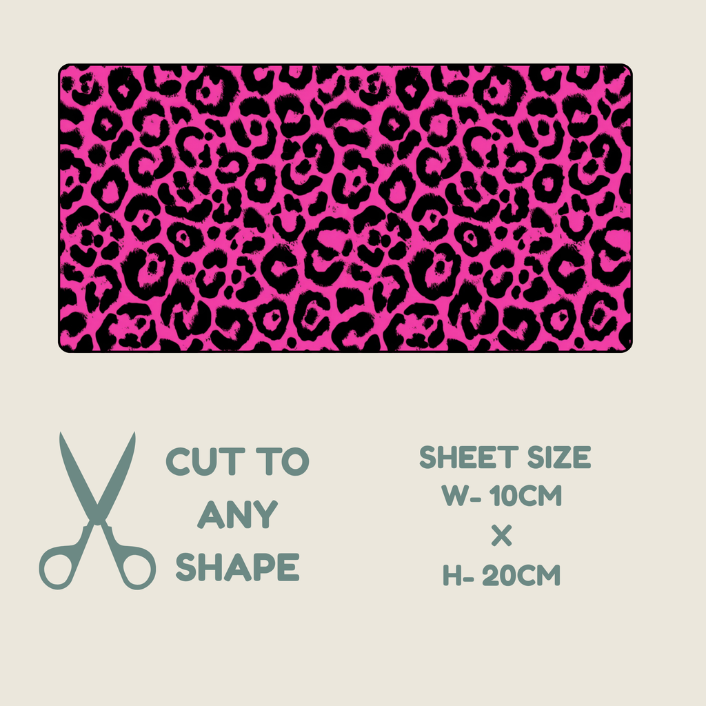 Hot Pink Animal Print Tubie Tape | Hypoallergenic