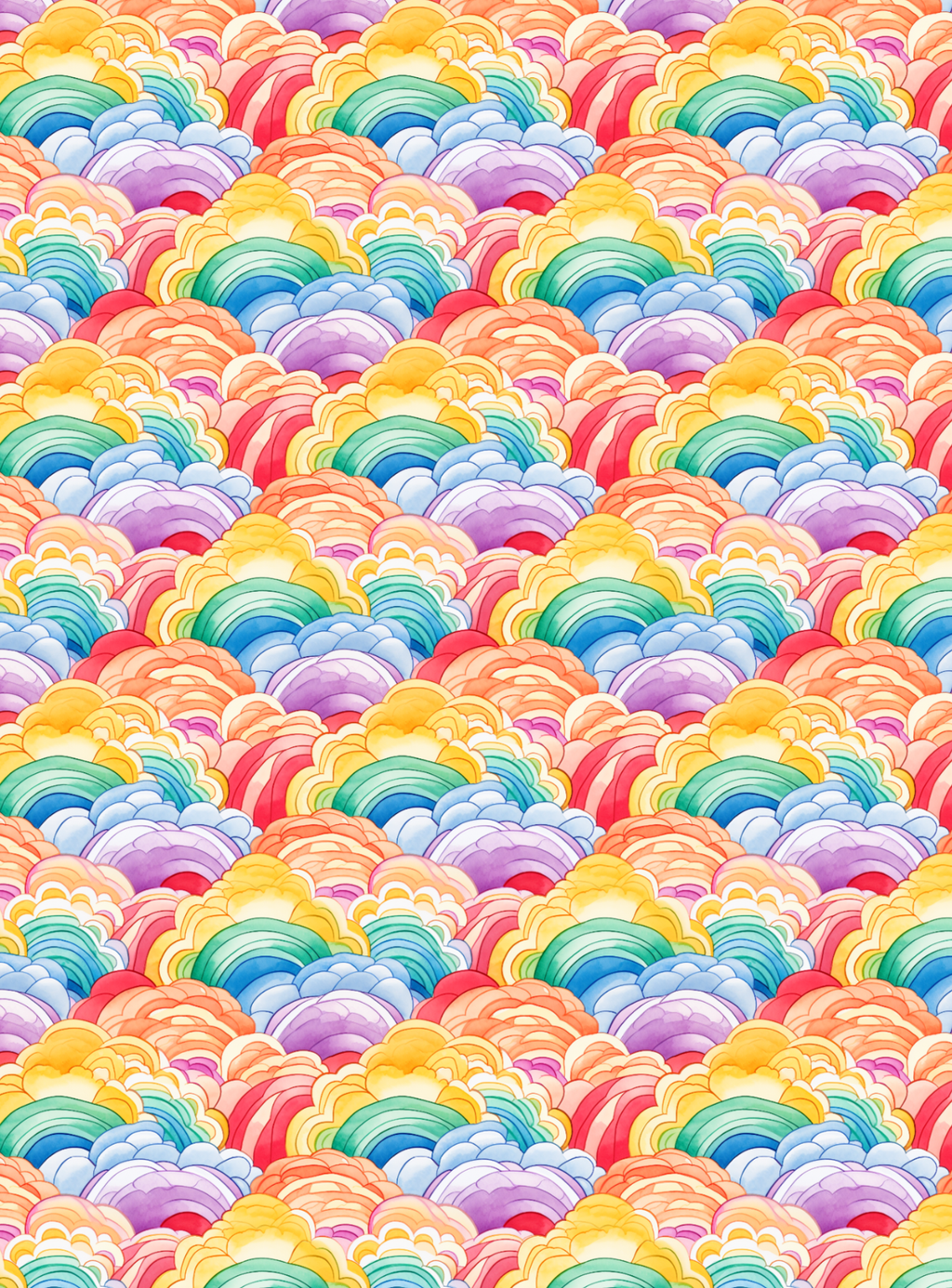 Rainbow Print Tubie Tape | Hypoallergenic