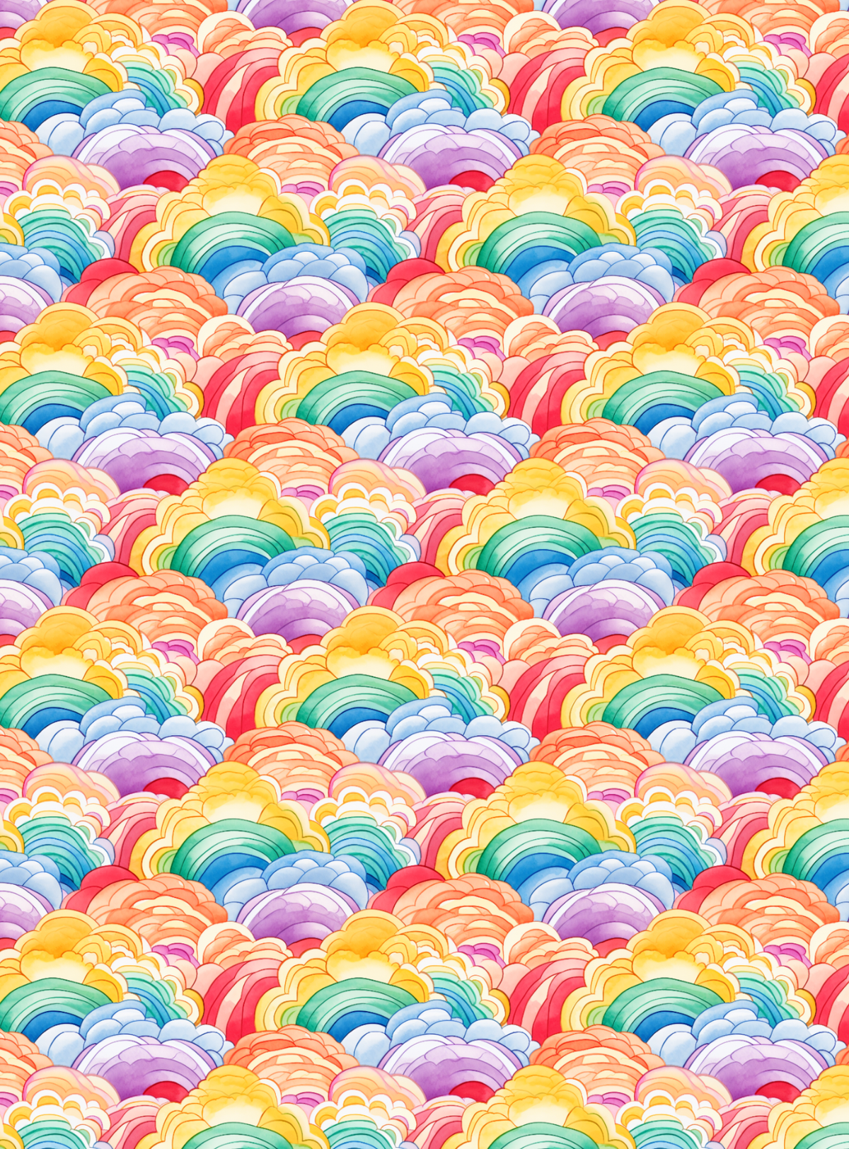 Rainbow Print Tubie Tape | Hypoallergenic