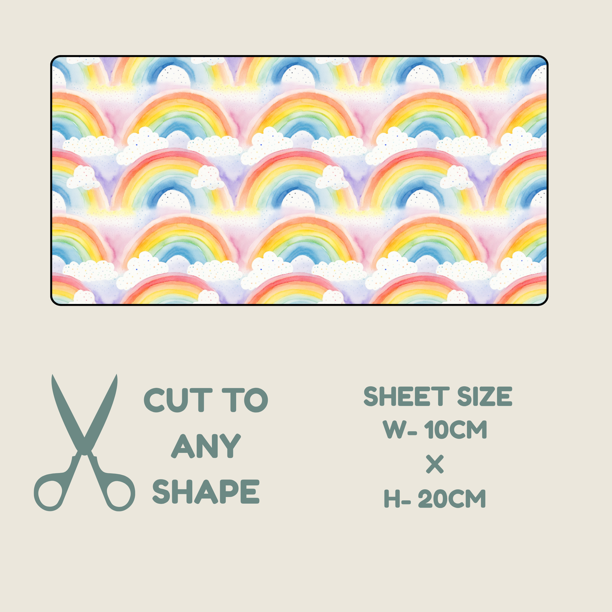 Rainbow Print Tubie Tape | Hypoallergenic