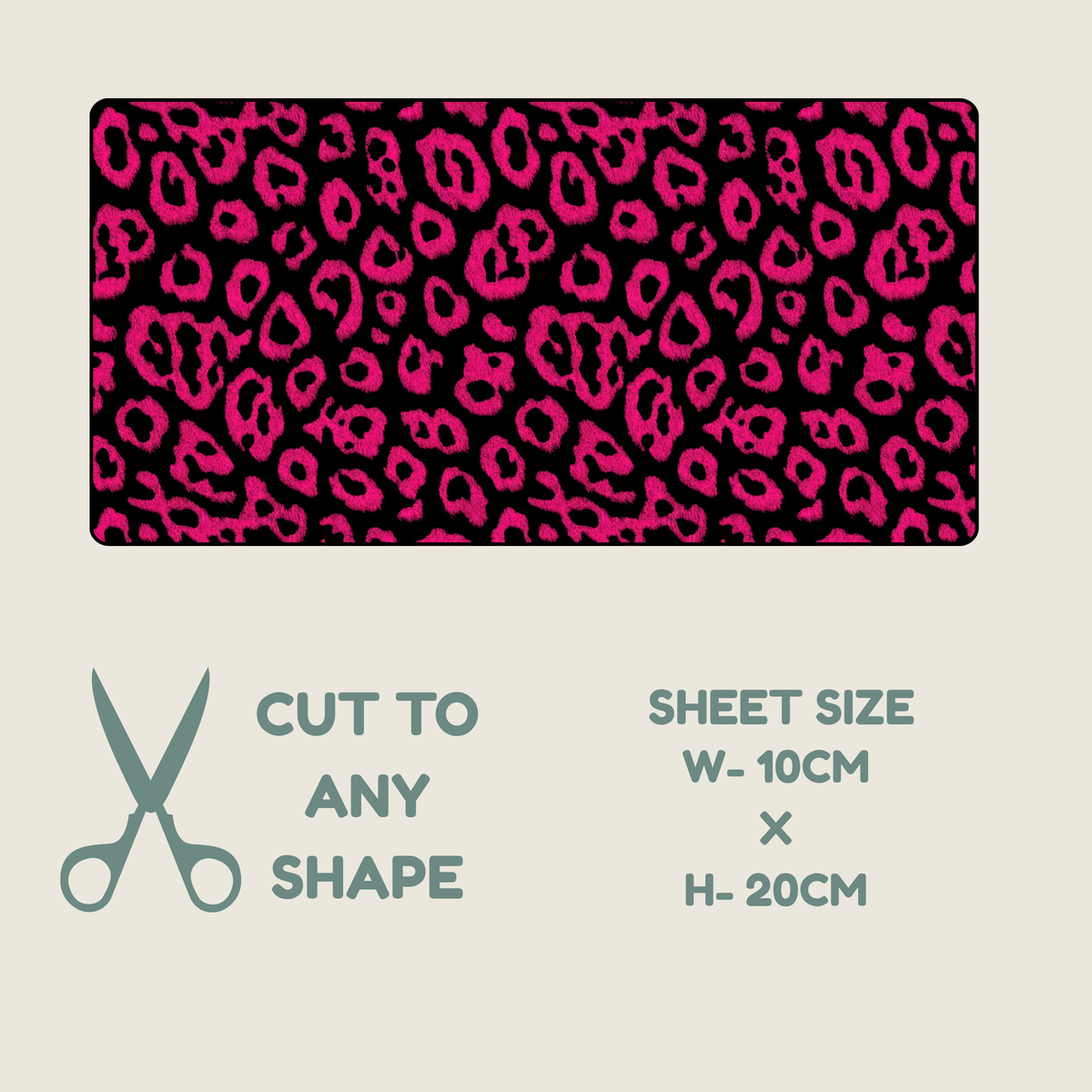 Hot Pink Animal Print Tubie Tape | Hypoallergenic