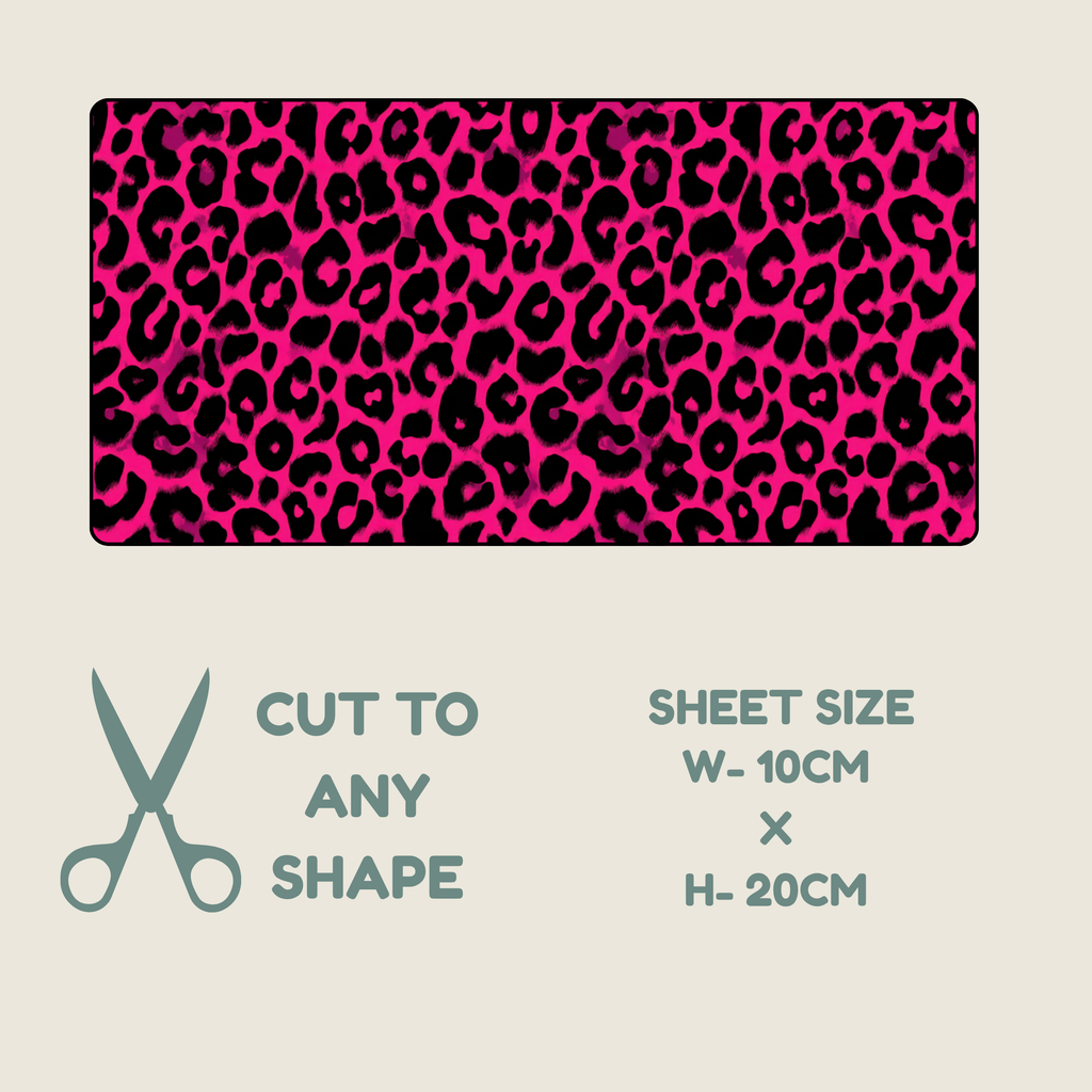 Hot Pink Animal Print Tubie Tape | Hypoallergenic