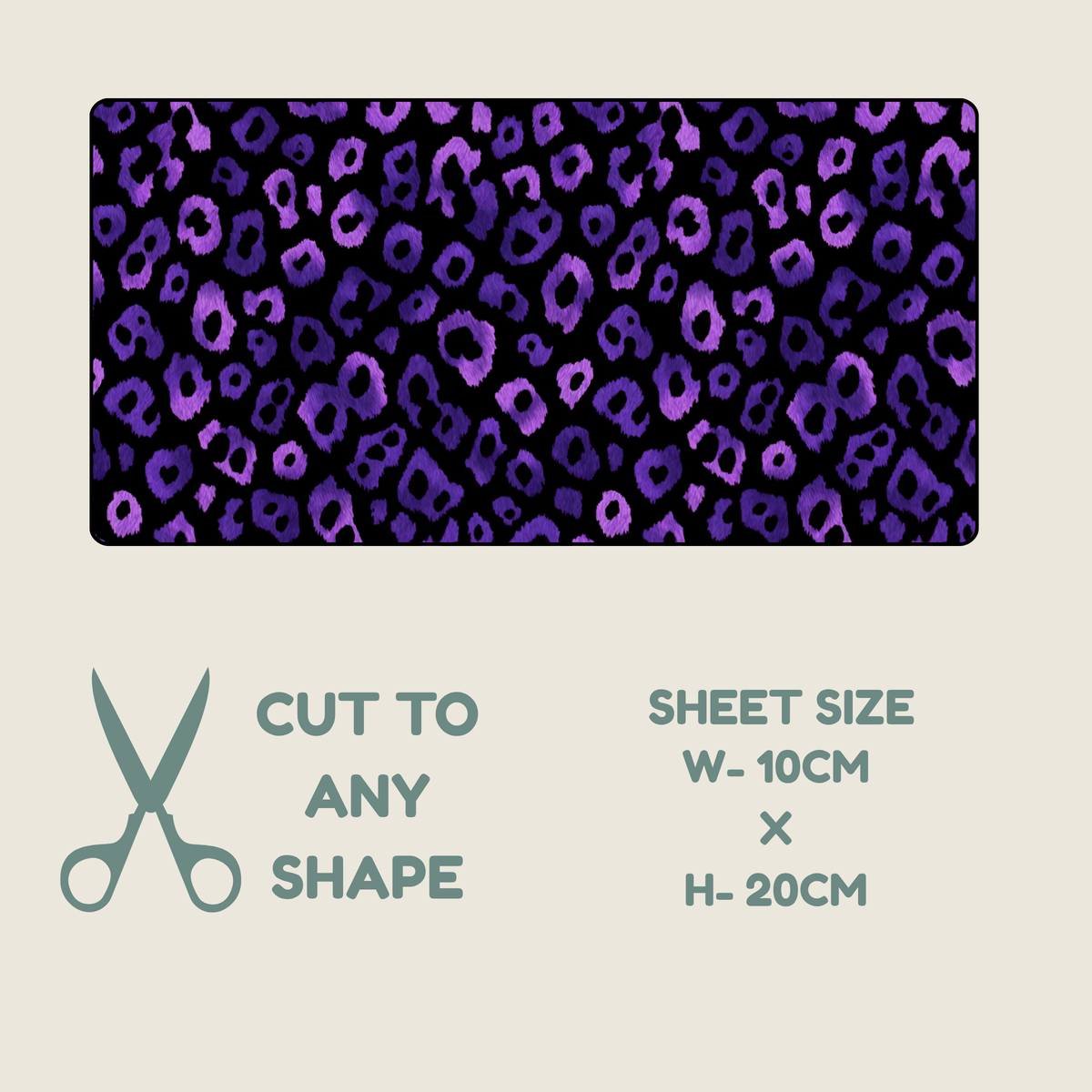 Purple Animal Print Tubie Tape | Hypoallergenic