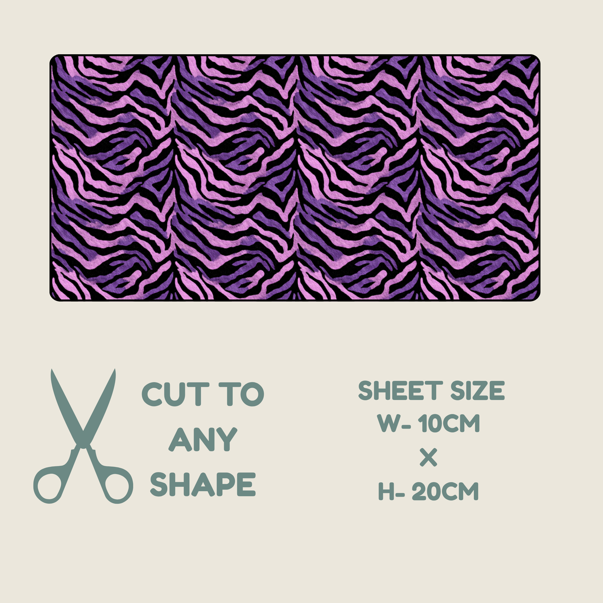 Purple Animal Print Tubie Tape | Hypoallergenic