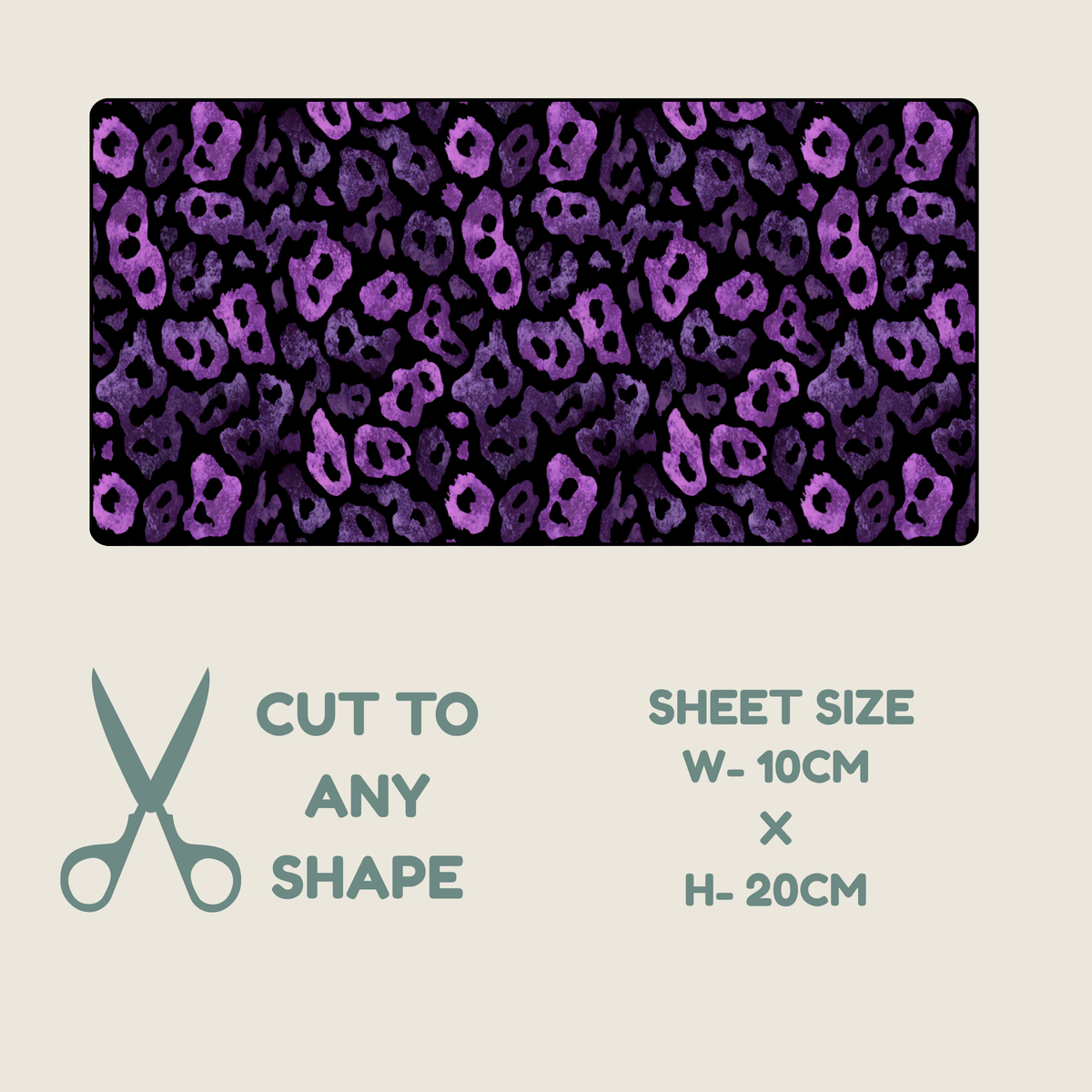 Purple Animal Print Tubie Tape | Hypoallergenic
