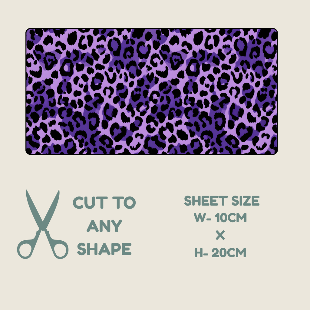 Purple Animal Print Tubie Tape | Hypoallergenic