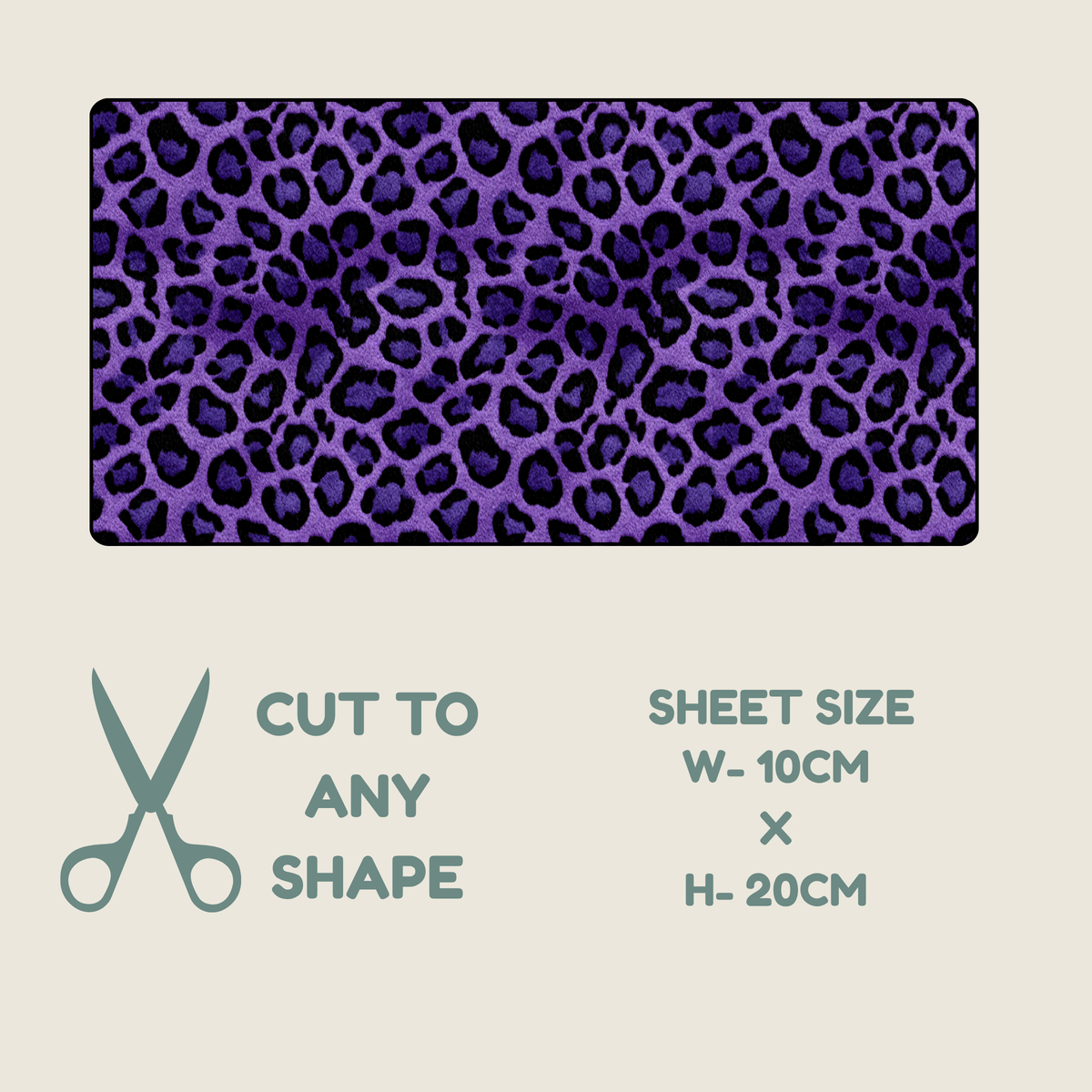 Purple Animal Print Tubie Tape | Hypoallergenic