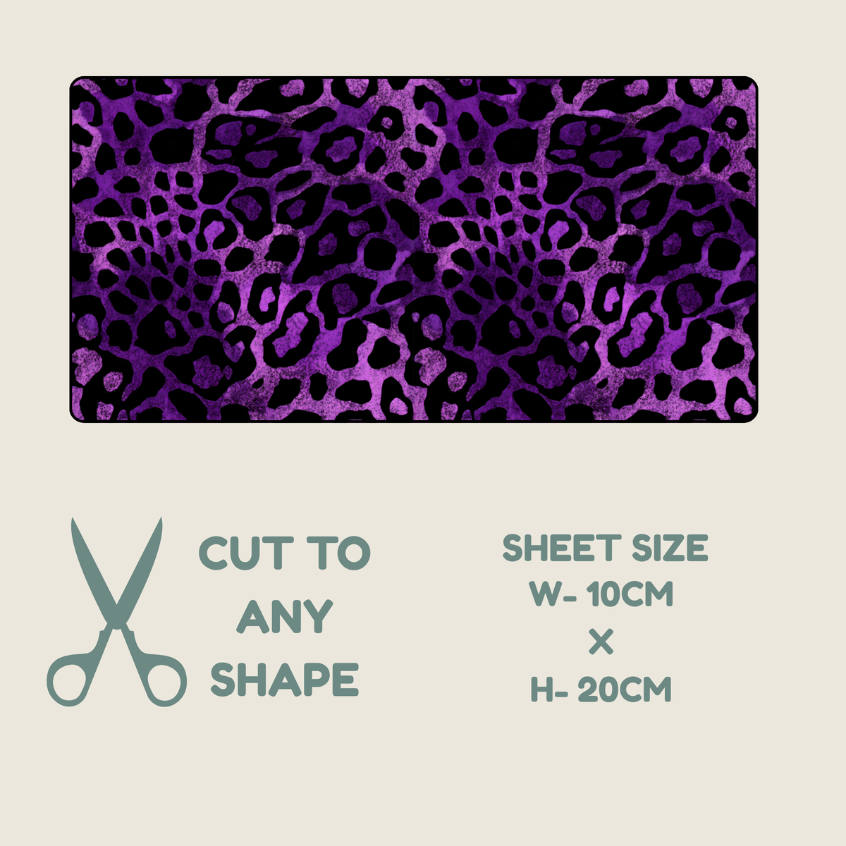 Purple Animal Print Tubie Tape | Hypoallergenic