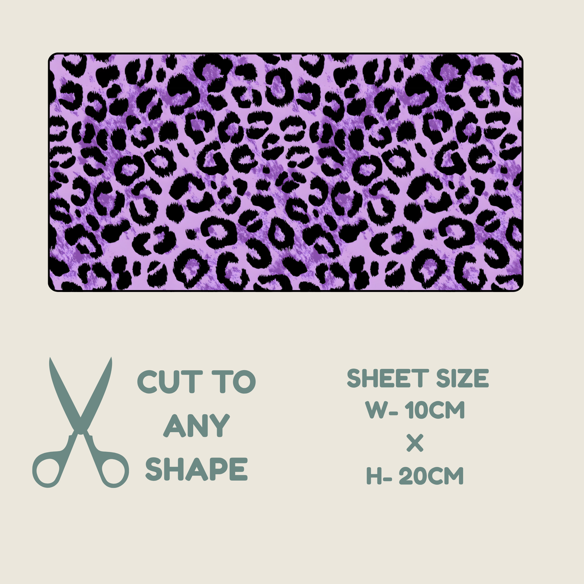 Purple Animal Print Tubie Tape | Hypoallergenic