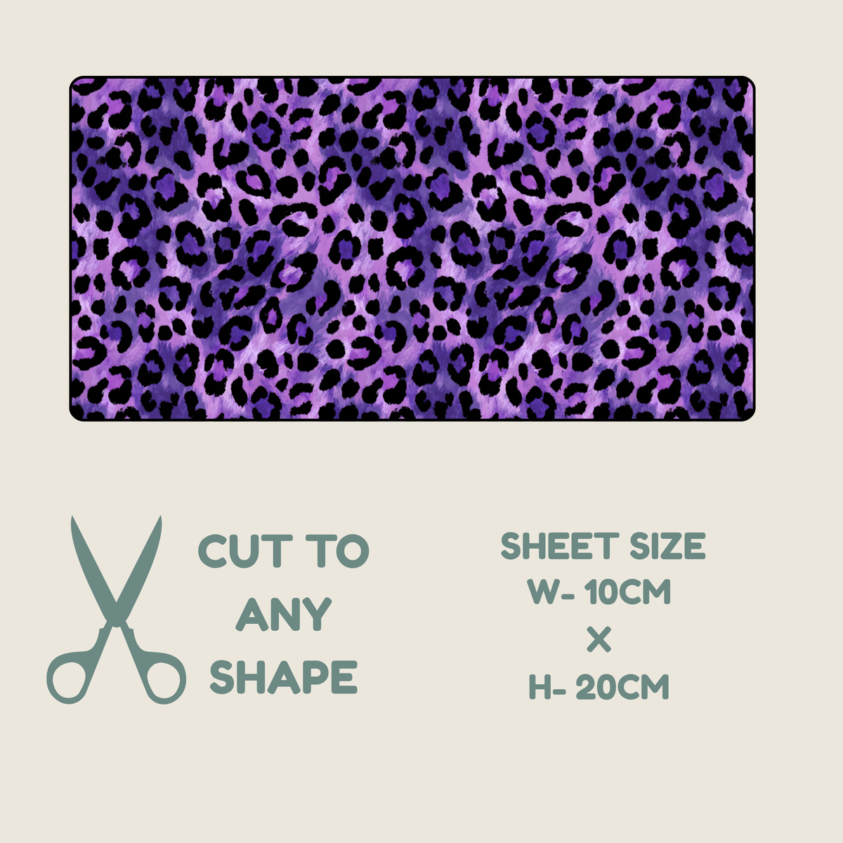 Purple Animal Print Tubie Tape | Hypoallergenic