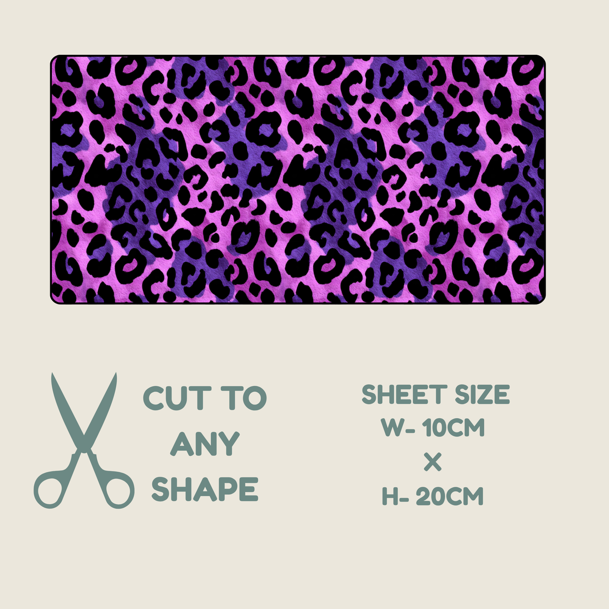 Purple Animal Print Tubie Tape | Hypoallergenic