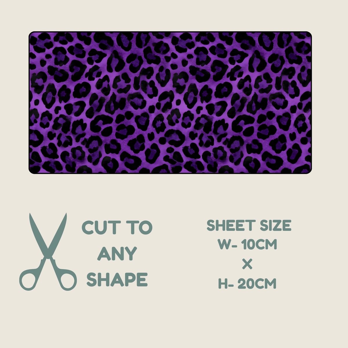 Purple Animal Print Tubie Tape | Hypoallergenic