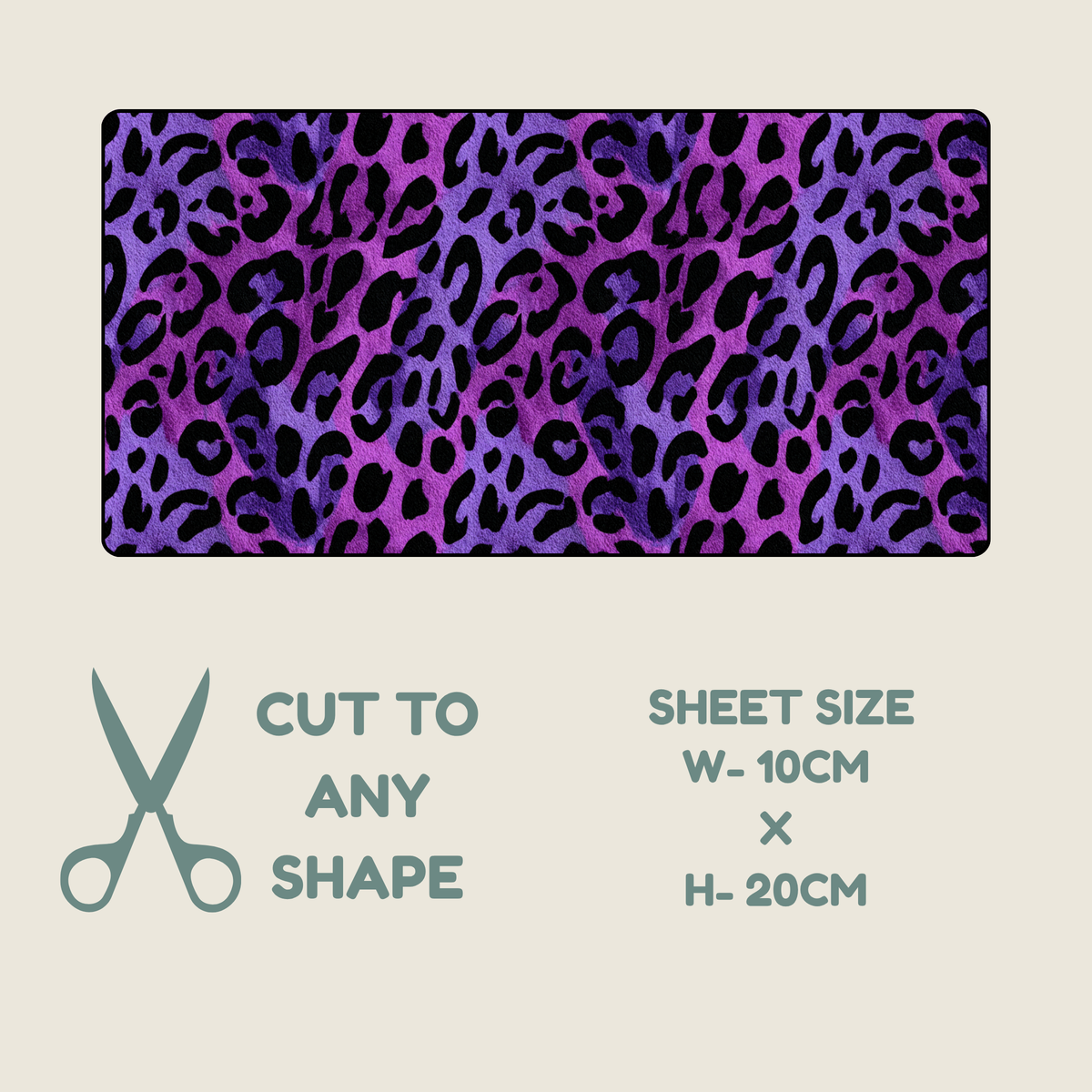 Purple Animal Print Tubie Tape | Hypoallergenic