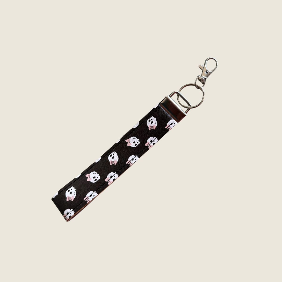 Cute Skulls - Faux Leather Wrist Strap For walking Sticks & Canes